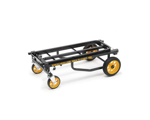 Rock-N-Roller R8rt Mid-Size 8-In-1 Folding Hand Truck Dolly, heavy-duty steel cart with smooth R-Trac tires.