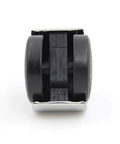 Heavy Duty Replacement Office Chair Casters Set Of 5 Swivel Wheels With 2 Inch Diameter And 10X16MM Stem, close-up of black caster.