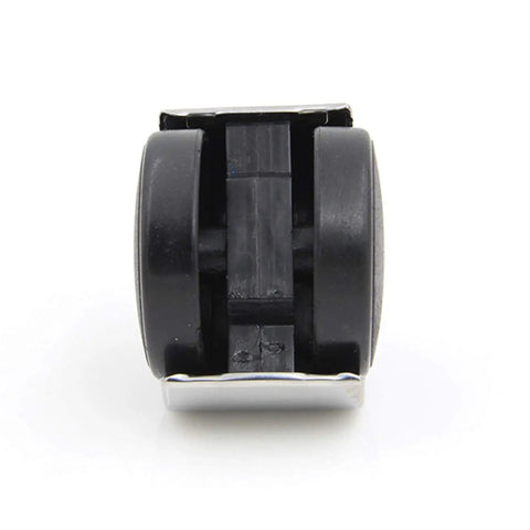 Heavy Duty Replacement Office Chair Casters Set Of 5 Swivel Wheels With 2 Inch Diameter And 10X16MM Stem, close-up of black caster.