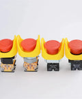 Diameter Twenty Two Millimeter Push Button Switch Accessories Emergency Stop Button Protective Cover Ring Kit 10 Pack front view