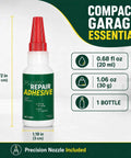 High Strength Auto Bumper Repair Adhesive Quick Cure Formula in 20ml bottle with precision nozzle for quick repairs.