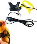 Parrot Flight Harness Vest With Leash For Outdoor Training Comfy Bird Flying Suit For Parakeets Cockatiels Conures Budgies