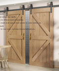 European Style Barn Door Handle Antique Metal Pull For Sliding Doors And Cabinets And Cupboards shown on wooden doors