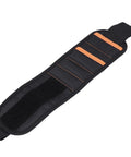 Magnetic Wristband With 10 Magnets And 1680D Polyester Build For Electricians, Breathable Wrist Tool Belt Holds Screws, Small Parts, Drills, And Fasteners Hands Free During Repairs, black 400x90mm wrist tool holder