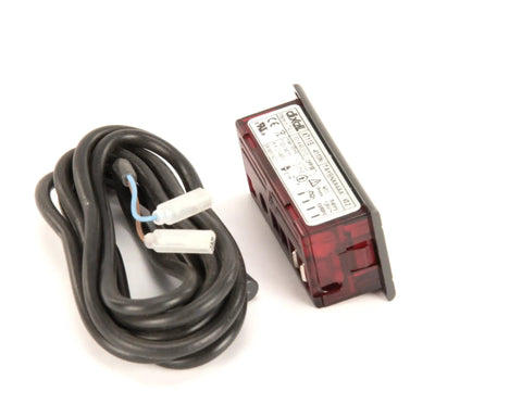 Digital Thermometer Replacement Part 19-13958 Xt11S-411On 110V for commercial refrigeration with cable and connectors on white background