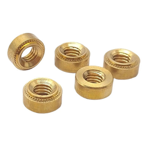 Built Like A Tank Heavy Duty Brass Self Clinching Swage Nuts Metric Hex Plug Fasteners Designed For Machine Tools And Custom Automotive Projects That Demand Serious Reliability And Clean Precision