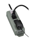 3-Outlet Heavy Duty Power Strip With Metal Housing, Mountable Wall Or Under Desk, 9 Ft Cord, On Off Switch Cover in use