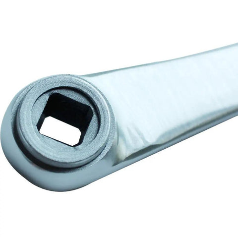 Close-up of crank arm interface for Fixed Gear Crankset 44T 170mm Aluminum Alloy For Single Speed Bikes One Eighth Inch Chain Compatible