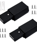 2 Pack Push To Open Magnetic Door Latch Kit Heavy Duty Hidden Touch Latch And Catch Black Finish with screws