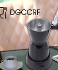 Electric Espresso Maker 6 Cup Mocha Pot Portable Italian Style Coffee Brewer For Camping And Travel 550W 110V