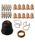 Pro Grade Plasma Cutter Consumables Kit 24-Piece For 95136 97994 91814 PK48 Razorweld CUT 45 S45 Torch Includes PR0110 Electrode And PD0116 Tip