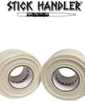 Pro Grade Drumstick Grip Tape White Two Count Pro Pack Rock Solid No Slip Cotton Gauze Wrap For Drummers on a white background.