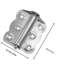 Heavy Duty Stainless Steel Spring Door Hinges 10 Pack for Outdoor Wood Doors and Cabinets Built Tough All Weather Durability Adjustable Spring Tension Easy Install Weatherproof Silver Hinges, 6.1 x 8 cm hinge