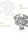30 Sets Furniture Cam Connector Bolts Kit M6 With Cam Locks for cabinets, featuring clear and detailed components.