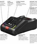 Beast Mode 18V Battery Turbo Charger With 16 Amp Fast Charge And Power Boost Mode for Lithium Ion Packs Connected Ready