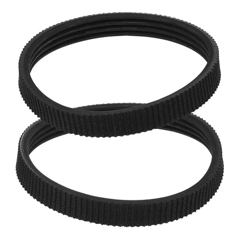 2 Pack Heavy Duty Rubber V Drive Belt For Electric Planer Replacement Smooth Woodworking Machine Repair, durable and textured design.
