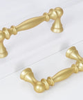 Brushed Gold Cabinet Pulls 3.75 Inch Center To Center Drawer Handles 96mm Kitchen Cabinet Hardware Sleek Modern Dresser Pulls