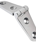 4 Pack 4 Inch By 1 Inch 316 Stainless Steel Boat Strap Hinges Marine Grade Butt Hinge With Screws, shown at an angle