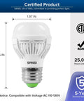 60W Equivalent LED Light Bulbs With 9W Power, 900 Lumens, Ceramic Technology, dimensions 3.15x1.97 inches, E26 base