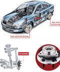 Car diagram showing 4WD Front Wheel Hub And Bearing Assembly 515036 for Silverado 1500 1999-2007 with labeled components