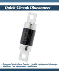 375F2 4R150 High Voltage Replacement Fuse For Hyundai Sonata And Kia Optima Hybrid, 150A fuse with secure mounting.