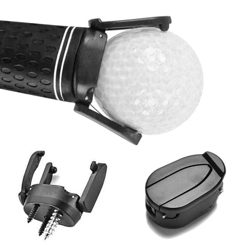Foldable Golf Ball Retriever For Putter With Suction Cup Grabber Three Prong Ball Picker Screw Mount Lightweight Back Saver