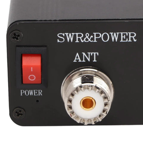 Close-up of DIY Digital Power Standing Meter With Built In Rechargeable Battery You Can Take Anywhere 1.8MHz To 50MHz Range 120W SSB