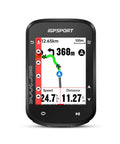 Route Nav GPS Bike Computer With 2.4 Inch Screen, showing navigation route and speed details, BSC200S model.