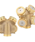 Workhorse High Pressure Brass Sprayer Nozzle Set With Four Interchangeable Tips For Garden And Lawn Irrigation shown up close