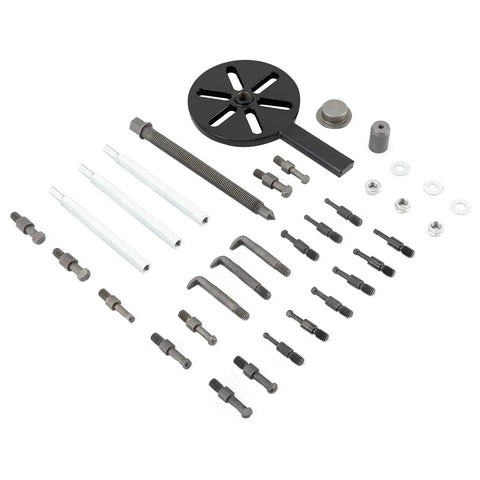 Killer 21 In 1 Bearing Puller Kit Heavy Duty Bearing Removal Tool Quenched Steel For Auto Repair Versatile Grip Gear Tie Rods Multifunction Disk Ready To Bust Through Stubborn Bolts Safely Nailed For Mechanics Want Badass Results In Garage Today, 21-piece set
