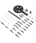Premium Heavy Duty 21 In 1 Inner Hole Bearing Puller Kit Game Changer For Handling Internal Bearing Disassembly Tasks Made From Strong 45 Steel Construction Offering Top Tier Rigidity Wear Resistance And Rust Protection For Your Garage Gear. 21-piece 45 steel bearing puller kit with rods, hooks, nuts, and washers