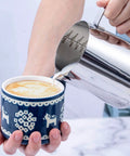 Barista Grade 20 Oz Stainless Steel Milk Frothing Pitcher For Espresso And Latte Art Foam, Perfect For Cappuccino And Hot Chocolate