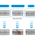 Stainless Steel Cooler Hinges 6 Pack With 24 Screws For Igloo Ice Chests 50 To 165 Qt Replacement Parts durability comparison