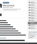 Chart showing sizes of cabinet hardware from Amerock Monument Collection in matte black, including BP36911FB.