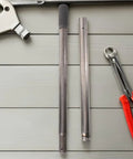 Replacement Jack Handle For Hydraulic And Bottle Jacks, Easy Lift Black Steel And Plastic Pole Lever With tools on table