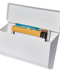 Woodlands Wall Mount Mailbox Medium Capacity Galvanized Steel With White Powder Coat Durable Outdoor Mailbox for letters and magazines