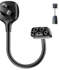 Nema 10-30 Adapter For Tesla Mobile Charger Gen Two No Sweat 240 Volt Dryer Outlet Plug Connector Up To 24 Amps With Five Foot Cable, black design.