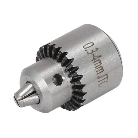 Versatile Mini Drill Chuck With 1/8 Inch Shaft For Lathes And Electric Drills Including Chuck Key, Built Tough From Carbon Steel And Brass