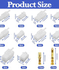 Automotive Electrical Wire Connector Kit 432 Pcs 2.8mm Assortment with size specifications for plugs and pin connectors
