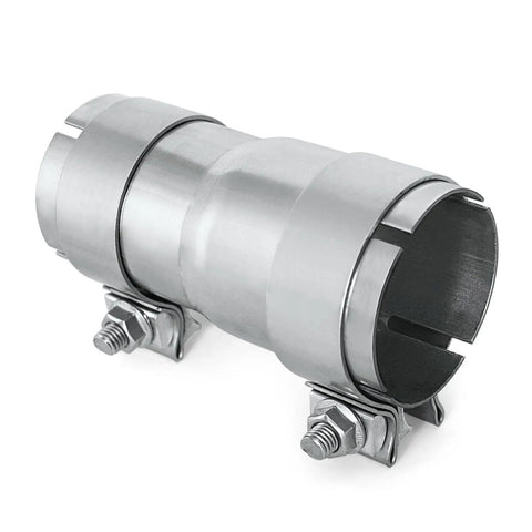 2.25 To 2.5 Inch Stainless Steel Exhaust Reducer With Clamp ID To ID Exhaust Adapter Durable Bolt On Pipe Connector