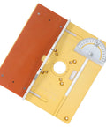 Rock Solid Trimming Router Lift Plate With Sweet Engraved Scale Built Like A Tank Anodized Aluminum For Flawless Woodworking Depth Control