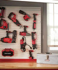 VersaTrack Garage Storage Rail With Twenty Piece Mounting Accessories For Drywall Studs And Masonry Pegboard Ready Patented Hooktite