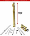 Heavy Duty Hand Crank Winch Stacker For Lifting Heavy Loads Smooth Manual Lift With Locking System disassemblable structure and components