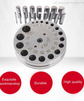 Pro Grade Disc Cutter Set For Jewelry Making 17 4 Steel Circle Punch Kit with multiple dies displayed