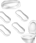 Clear Silicone Toilet Seat Bumpers Replacement Kit For Bidet Attachments Universal Fit with Strong Adhesive Cushions