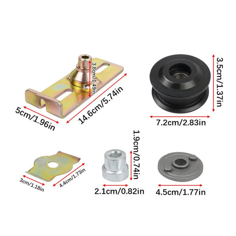 Lawnmower Pulley And Idler Belt Upgrade Kit Delivers A 30 Percent Power Boost For Smoother Cuts Fixing Uneven Grass components sizes