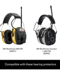 WorkTunes Replacement Ear Cushions And Foam Inserts Kit For Hearing Protectors shown with 90541 and 90542 models.
