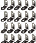Half Inch By Half Inch Zinc Plated Steel Corner Braces L Brackets With Screws For Picture Frame Reinforcement And Canvas Mounting Built To Last Heavy Duty Framing Hardware Pack Of 20