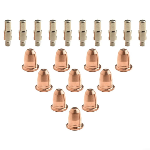 Pro Grade Plasma Cutter Electrode Tips And Nozzles Replacement Set For 275i 375i P400DV P300i 0.8mm Aperture 20 Pieces