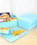 3 Piece Blue Plastic Underwear Storage Set Featuring 10 And 15 Cell Vertical Drawers Perfect For Socks Scarves And Delicates Lightweight Closet Tower That Keeps Your Dresser Hitch Free And Looking Sharp Every Single Day with stacked storage bins for organizing.